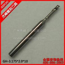 3.175*2.0*10 one flute bits cutting cnc router bits,cnc cutter /cnc tools,for Acrylic,PVC,end mill