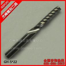 5*22 One Spiral Flute Bits Tungsten Carbide End Mill Engraving Tool Bits Wood Router Bits Cutting Tool