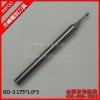 3.175*1.0*3 Guangzhou solid carbide two spiral flute ball nose bits for cnc machine