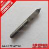 3.175*60degree*0.1 Flat Bottom Wood Engraving Router Bits, Sharp Solid Carbide Tool on 3D Woodworking Relief Machining